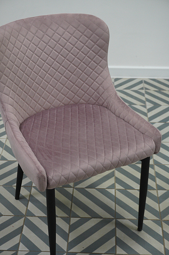 Стул на металлокаркасе Teo light blue / black из шоурума 3