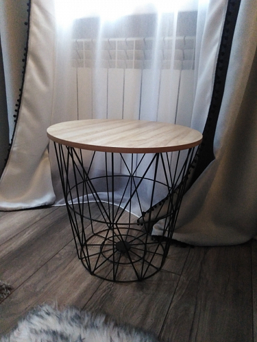 Журнальный столик Mariffa натуральный / белый фото покупателя 4