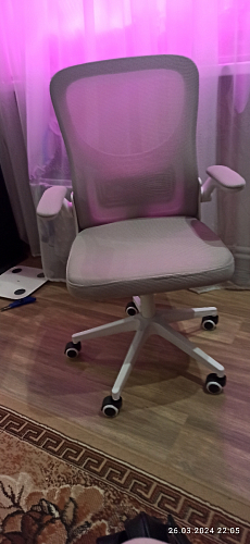 Компьютерное кресло Konfi gray / blue / white фото покупателя 165