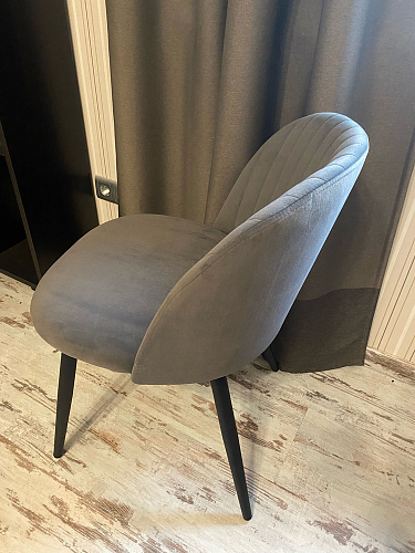 Стул на металлокаркасе Gabi 1 light purple / black / gold фото покупателя 34