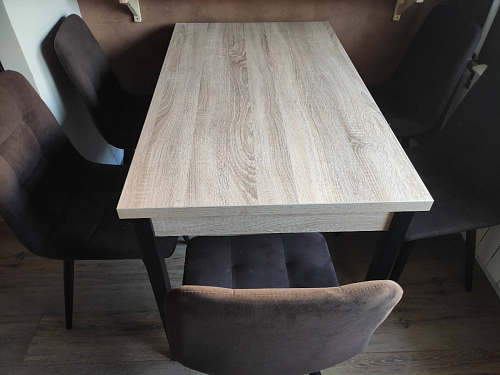 Стол Оригон файерстоун / черный матовый фото покупателя 8