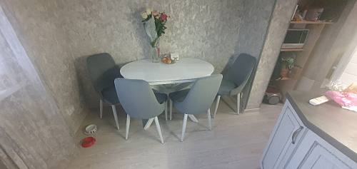 Стул на металлокаркасе Kora black / gray фото покупателя 76