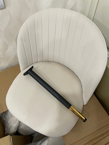 Стул на металлокаркасе Gabi 1 light purple / black фото покупателя 479