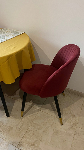 Стул на металлокаркасе Gabi 1 light purple / black фото покупателя 407