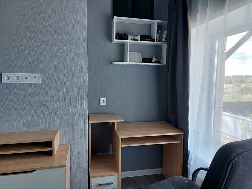 Компьютерный стол Джаз-24 левый дуб сонома фото покупателя 57