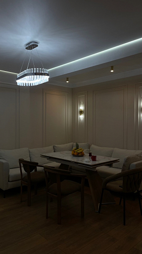 Керамический стол Ливи 140(200)х80х78 серый мрамор / черный фото покупателя 23