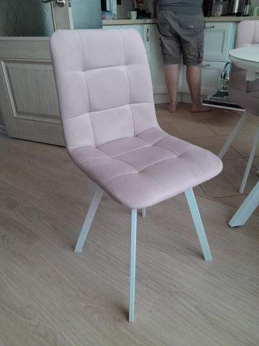 Стул на металлокаркасе Чилли К черный / зеленый фото покупателя 566