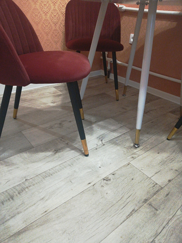 Стул на металлокаркасе Gabi 1 light purple / black / gold фото покупателя 142