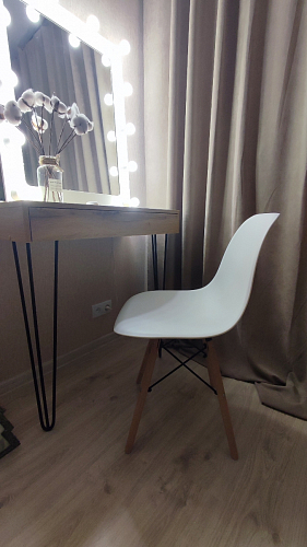 Пластиковый стул Eames PC-015 серо-голубой / дерево фото покупателя 161