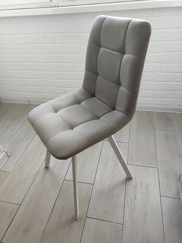 Стул на металлокаркасе Чилли К черный / зеленый фото покупателя 449