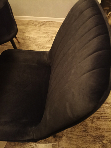 Стул на металлокаркасе Seda 1 latte / black / gold фото покупателя 24