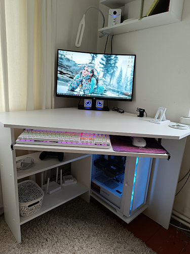 Компьютерный стол Джаз-29 белый фото покупателя 1