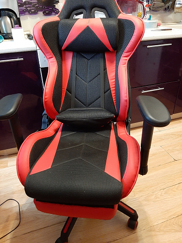 Компьютерное кресло Kano черное / красное фото покупателя 89