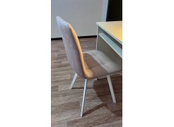 Стул на металлокаркасе Чилли синяя ткань / белый фото покупателя 648