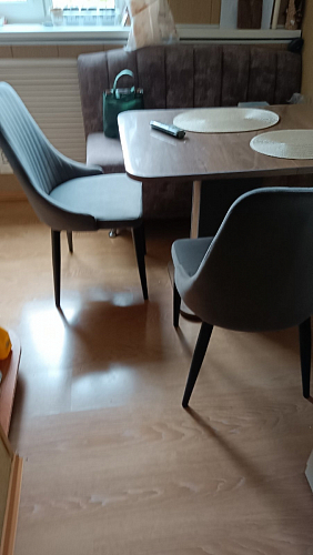 Стул на металлокаркасе Kora gray / black фото покупателя 205