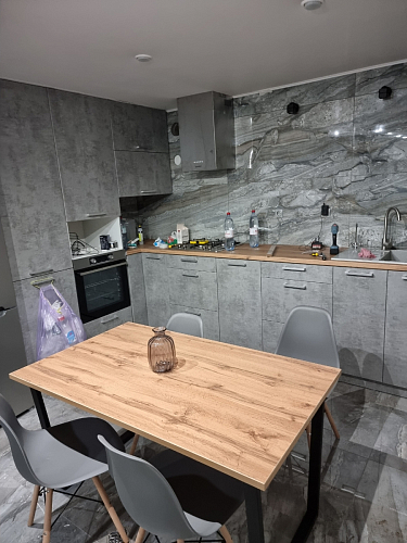 Деревянный стол Лота Лофт 140х80 черный матовый / бетон светлый фото покупателя 659