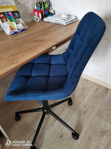 Компьютерное кресло Честер экокожа бежевая / белый фото покупателя 3