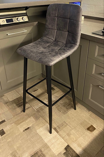 Барный стул Chio black / dark grey фото покупателя 5