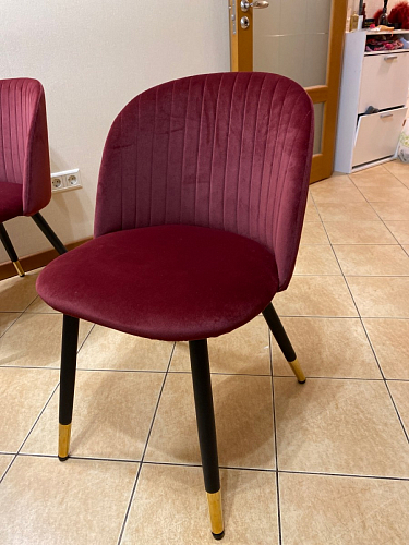 Стул на металлокаркасе Gabi 1 light purple / black фото покупателя 443