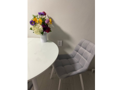 Стул на металлокаркасе Челси серый 02 / черный фото покупателя 198