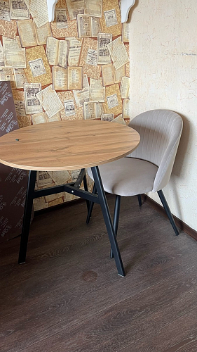 Стул на металлокаркасе Gabi gray / black фото покупателя 167