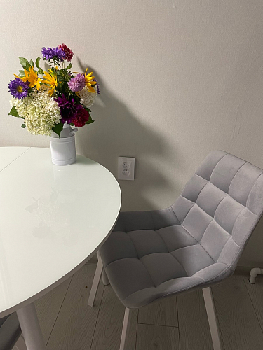 Стул на металлокаркасе Челси бирюзовый / черный фото покупателя 198