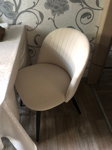 Стул на металлокаркасе Gabi 1 light purple / black фото покупателя 686