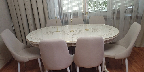 Стул на металлокаркасе Kora green / black фото покупателя 336