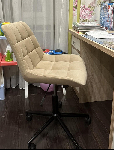 Компьютерное кресло Честер темно-серый / золото  - Уцененный экземпляр фото покупателя 22