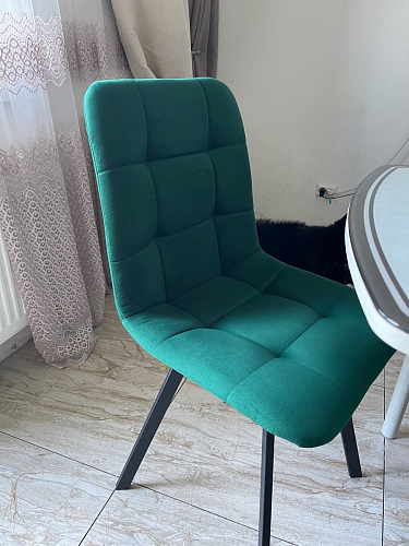 Стул на металлокаркасе Чилли светло-серый / белый каркас фото покупателя 370