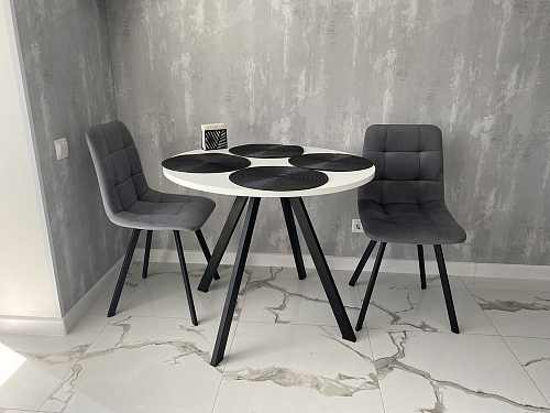 Комплект стульев Чилли 2 шт бежевый / черный фото покупателя 1514