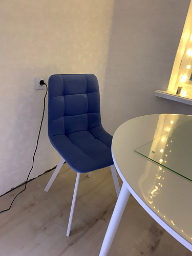 Стул на металлокаркасе Чилли черный / зеленый фото покупателя 1184