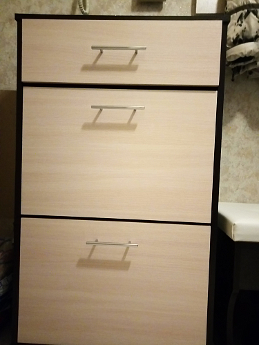 Обувница Мебелайн-4 венге / дуб молочный фото покупателя 1