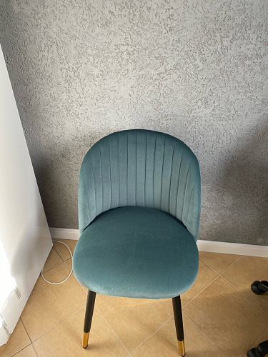 Стул на металлокаркасе Gabi 1 темно-серый / черный фото покупателя 328