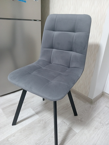 Стул на металлокаркасе Чилли К кирпичный / черный фото покупателя 181