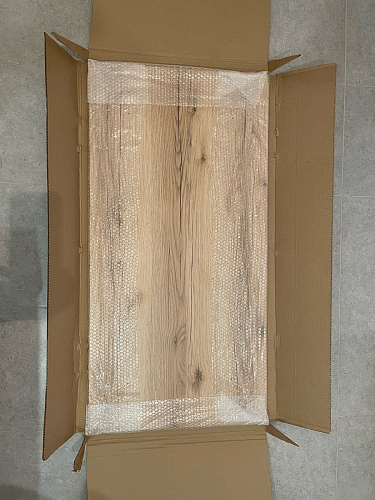 Стол Тринити Лофт 120 25 мм черный матовый / дуб делано темный фото покупателя 149