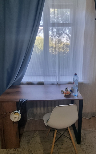 Письменный стол Битти Лофт 116х60х75 креатель / черный матовый фото покупателя 84