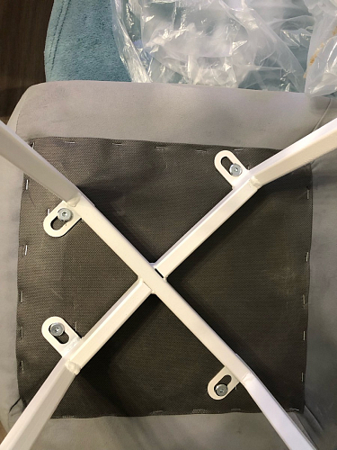 Стул на металлокаркасе Чилли бежевый / белый каркас фото покупателя 1234