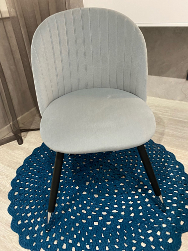 Стул на металлокаркасе Gabi 1 light purple / black / gold фото покупателя 205