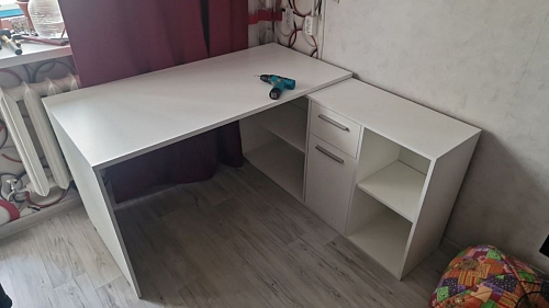 Письменный стол Лайт 03.245F белый гладкий 101 фото покупателя 113