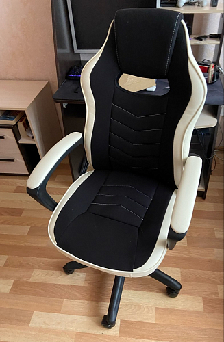 Компьютерное кресло Gamer черное / бежевое фото покупателя 23