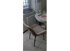 Стул на металлокаркасе Вейв светло-серый (hl 63) / 10К черный каркас фото покупателя 18