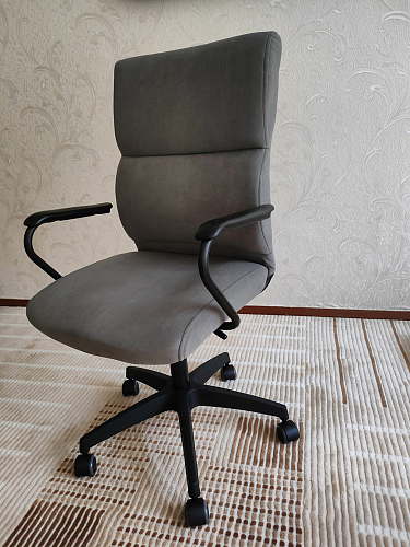 Компьютерное кресло Benefit флок бежевый 7 фото покупателя 43