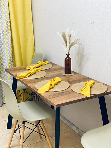 Стол Тринити Лофт 120 25 мм черный матовый / юта фото покупателя 59