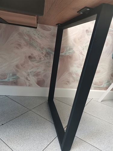 Деревянный стол Лота Лофт 120x75 дуб крафт табачный / черный матовый фото покупателя 257