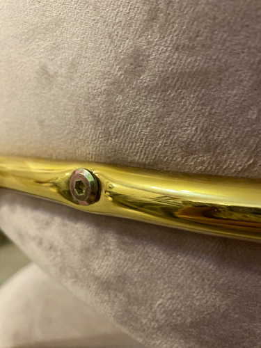 Стул на металлокаркасе Kamelia голубой / голубой / золотой фото покупателя 44