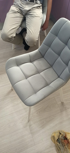 Стул на металлокаркасе Челси К бирюзовый / черный фото покупателя 125