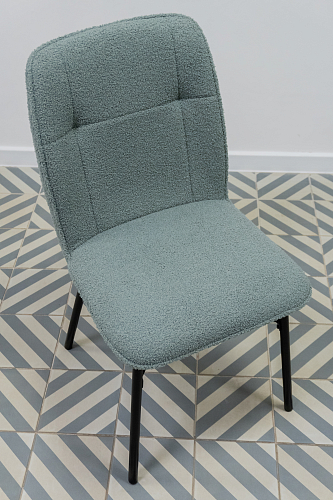 Стул на металлокаркасе Denis beige / black из шоурума 2