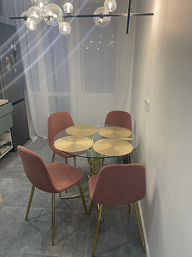 Стул на металлокаркасе Dabl 01 champagne / gold фото покупателя 84