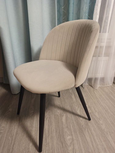 Стул на металлокаркасе Gabi latte / gold / black фото покупателя 315